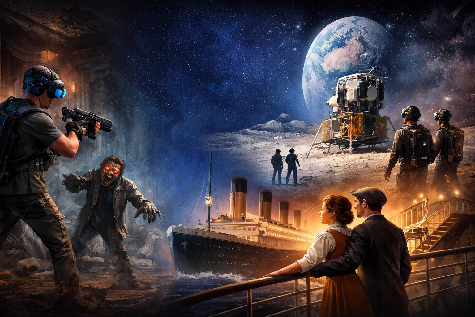 Exploring Immersive Virtual Reality Adventures with Virtual Zone