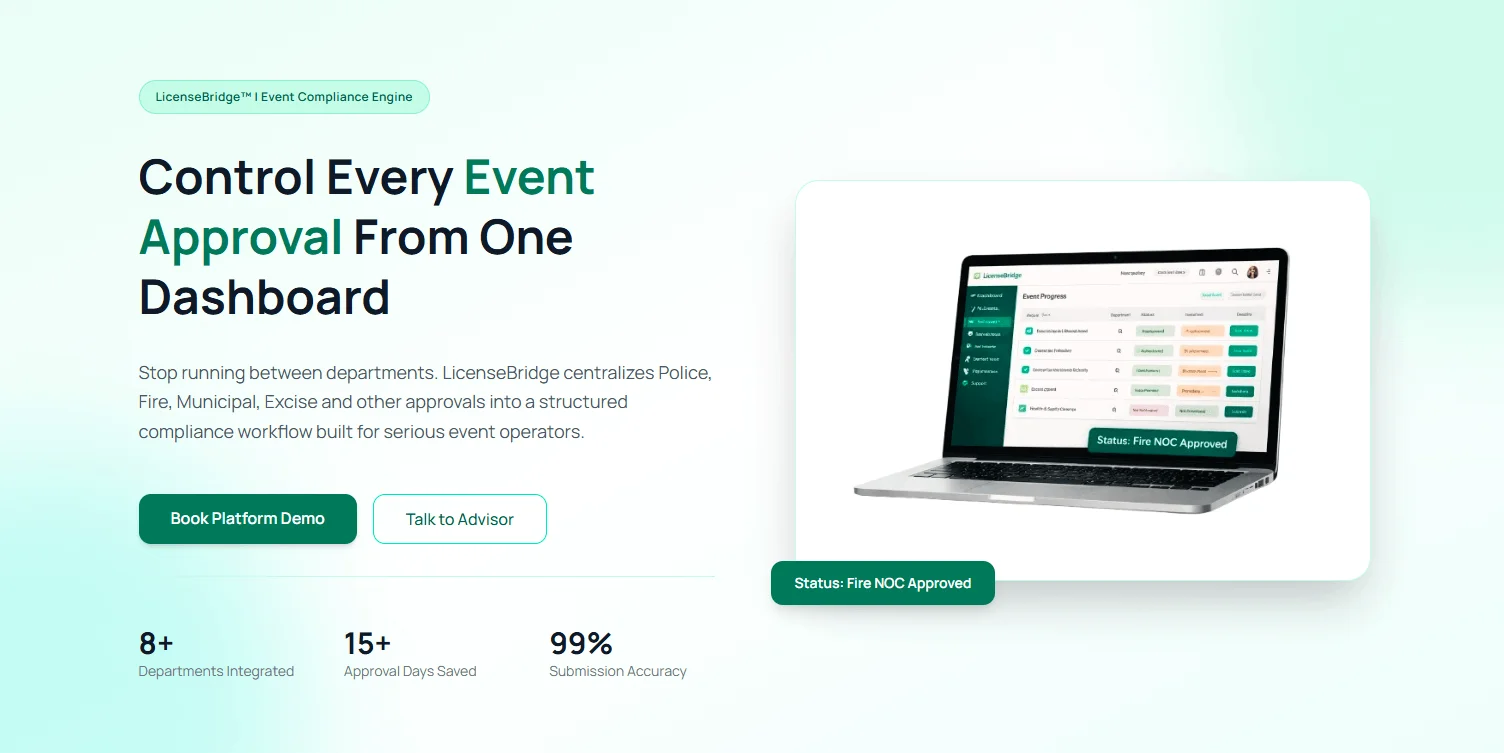 The infrastructure behind single-window event clearance already exists - LicenseBridge
