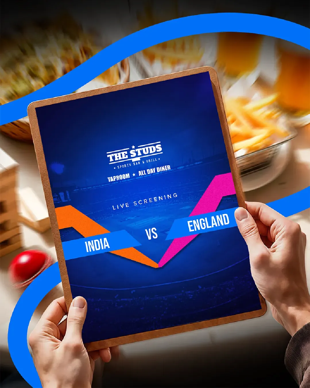 Screening of India Vs England at The Studs Pune